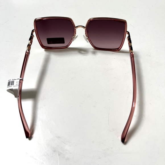 New Original GUESS Oversized Square Sunglasses GO00041 Clear Acetate Pink